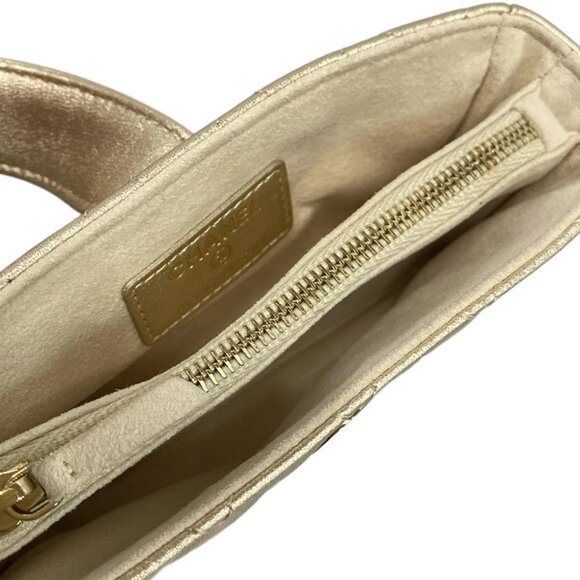 Auth CHANEL Matelasse Gold Leather Coin Case Gold hardware - Picture 3 of 16